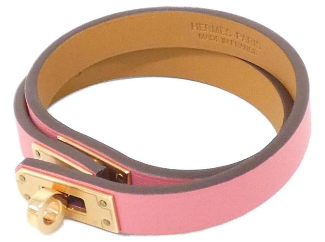 Hermès Pulseira de berloque Hermes Mini Kelly Double Tour Rosa
