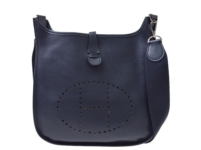 Hermès Borsa Hermes Evelyne Gen I Epsom PM Blu navy