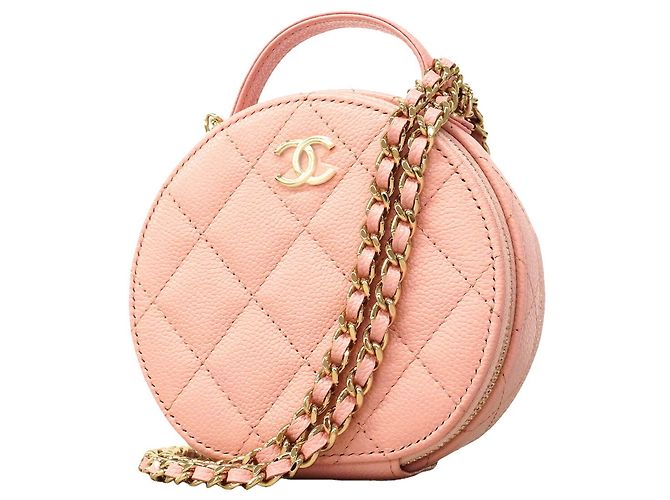Borsa a tracolla con catena Chanel Matelassé Rosa