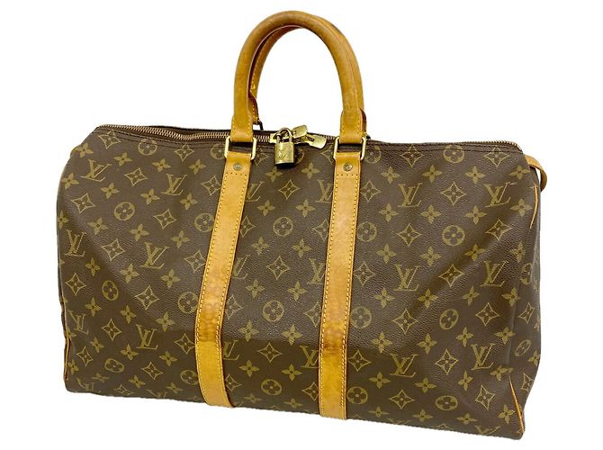 Borsa Boston Louis Vuitton Monogram Keepall 45 Marrone