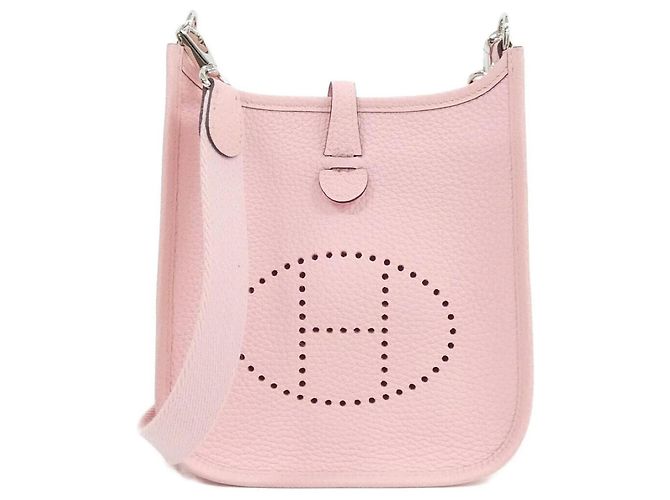 Hermès Bolsa de Ombro Hermes Evelyne Amazon Rosa
