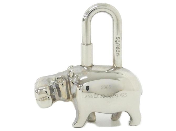 Hermès Chaveiro Hermes HIPPO Cadena Prata