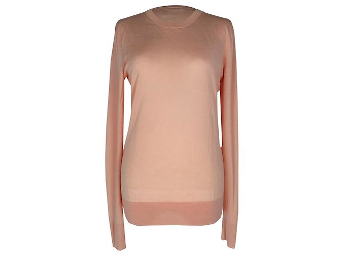 Chloé Rundhals-Sweatshirt aus rosa Wolle Pink