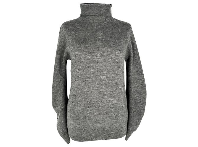 Céline Celine Rollkragenpullover aus grauem Kaschmir