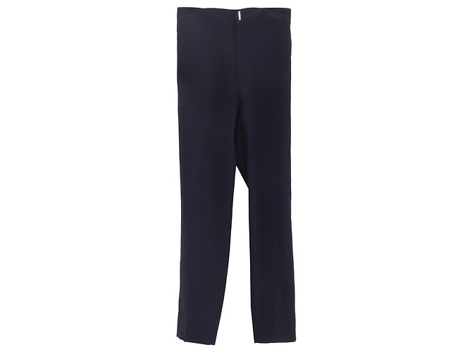 Pantaloni a gamba dritta Givenchy in lana blu navy