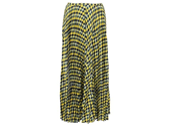 Gonna midi Joseph Abbot a quadri in seta multicolore