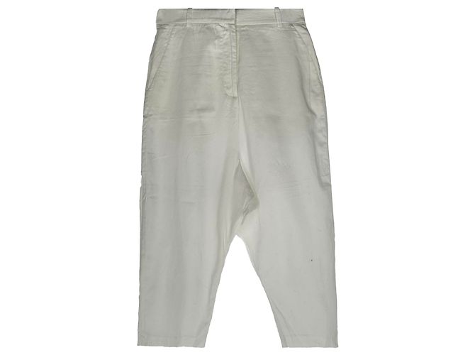 Shorts de comprimento médio The Row em algodão branco
