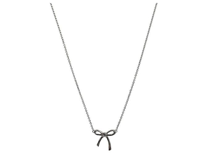 Tiffany & Co Collier Ruban Argent Argenté
