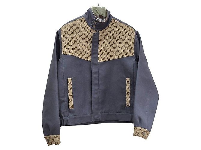 Gucci Chaqueta de lona Castaño