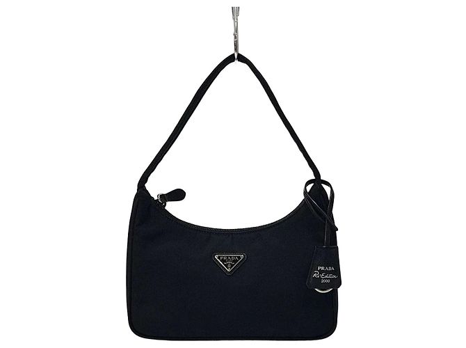 Prada Sac Hobo en Re-Nylon Noir