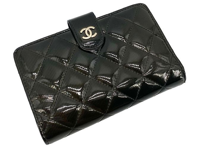 Chanel Patent Diary Wallet Brown