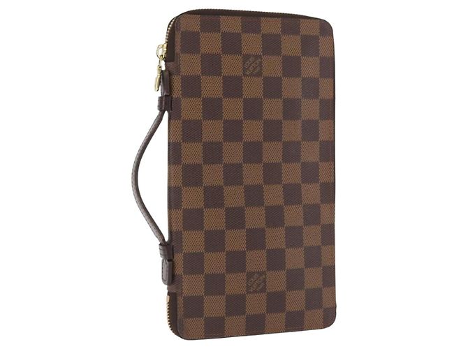 LOUIS VUITTON Damier Ebene Zippy Organizer Long Wallet N60003 LV