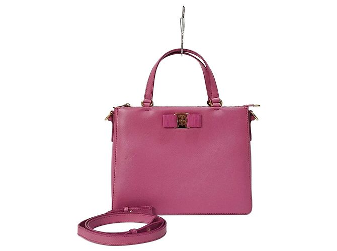 Salvatore Ferragamo Mala Tracy Tote e de ombro Rosa