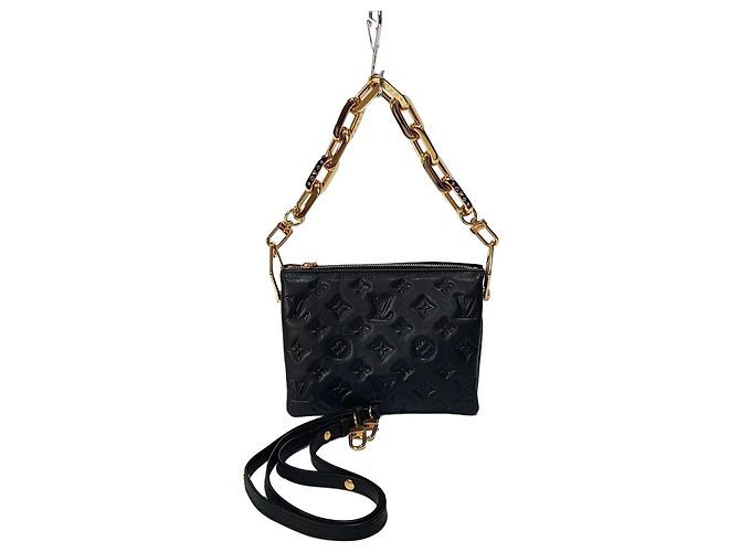 Louis Vuitton BB Chain Schultertasche mit Chip Schwarz