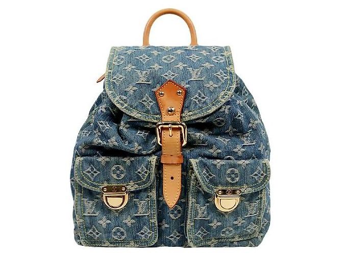Louis Vuitton Denim Monogram Sacardo Backpack Multiple colors