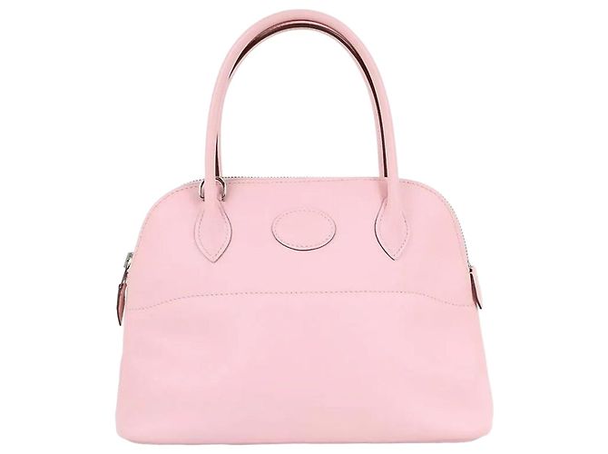 Hermès Bolide Rose Sakura Silver Hardware Stamp Swift Pink