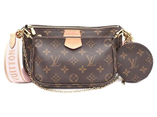 Louis Vuitton Bolsa de ombro e crossbody Monogram Multi Pochette Accessories Rosa