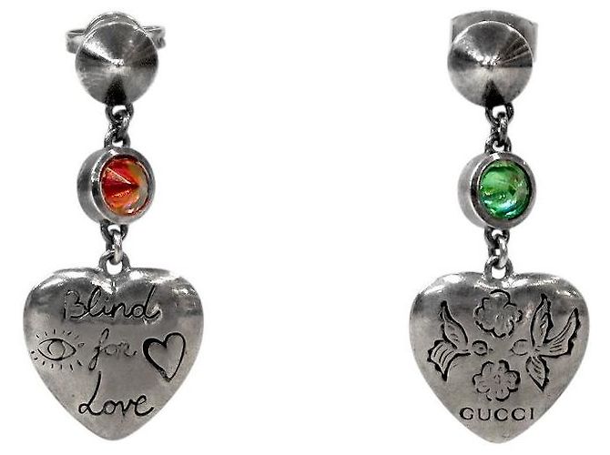 Gucci Orecchini Blind for Love Silver Argento