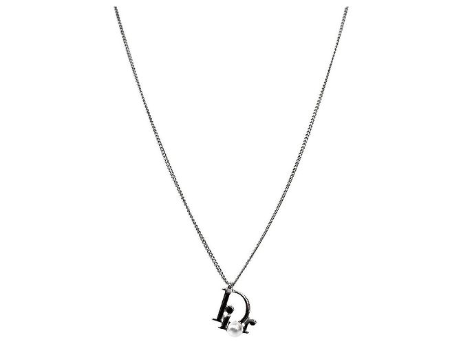 Dior Collana Pearl Oblique Silver Argento