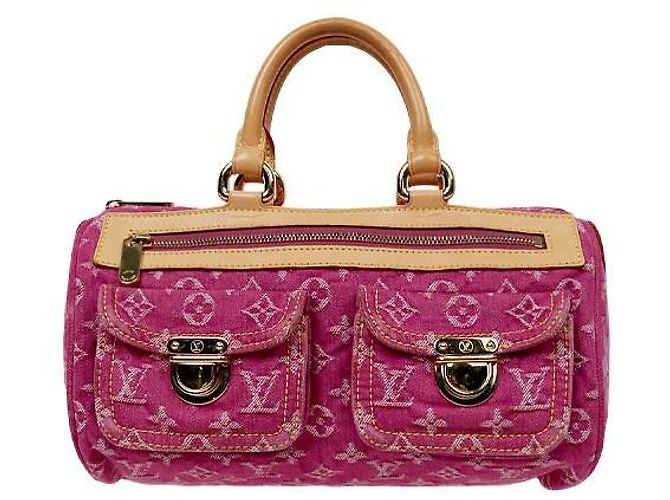 Louis Vuitton Pink Denim Neo Speedy Rosa