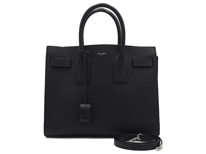 Saint Laurent Small Sac de Jour Tote Bag e Borsa a Tracolla Nera Nero