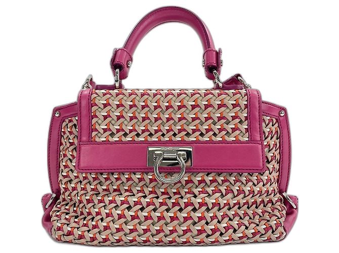Borsa a tracolla Salvatore Ferragamo Sofia Gancini Rosa