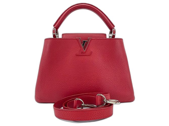 Borsa Louis Vuitton Parciana Capucines BB in rosso