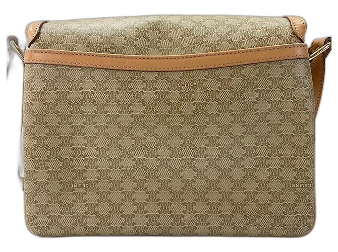 Céline Bolso de hombro Celine Macadam Beige