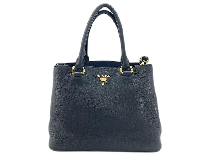 Borsa a mano/Borsa a tracolla Prada Vitello Phoenix Black Nero