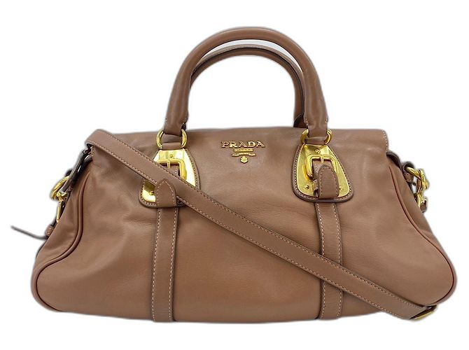 Borsa Boston Prada Marrone