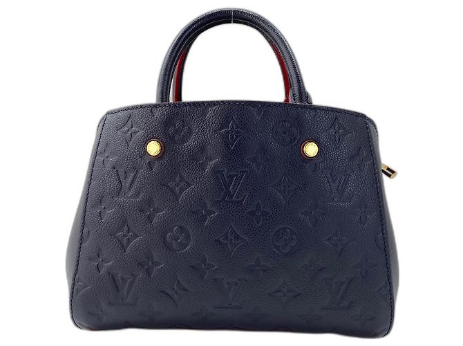 Louis Vuitton Montaigne BB Handbag Navy blue