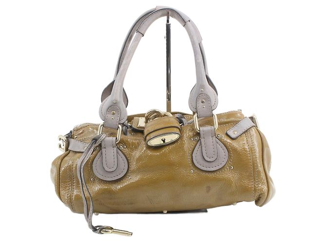 Chloé Chloe Paddington Lock Leather Medium Multicolore