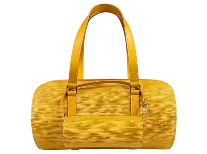 Sac à main Louis Vuitton Soufflot Epi Jaune