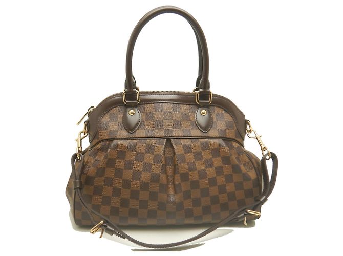 Sac à main Louis Vuitton Damier Trevi PM Marron Damier ebène