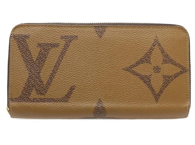 Louis Vuitton Monogram Reverse Long Wallet Brown