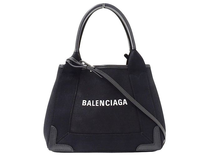Borsa Balenciaga in tela nera Nero