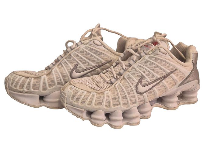 Nike Shox TL BQ3464-100 Sneaker - Weiß Silber Rot