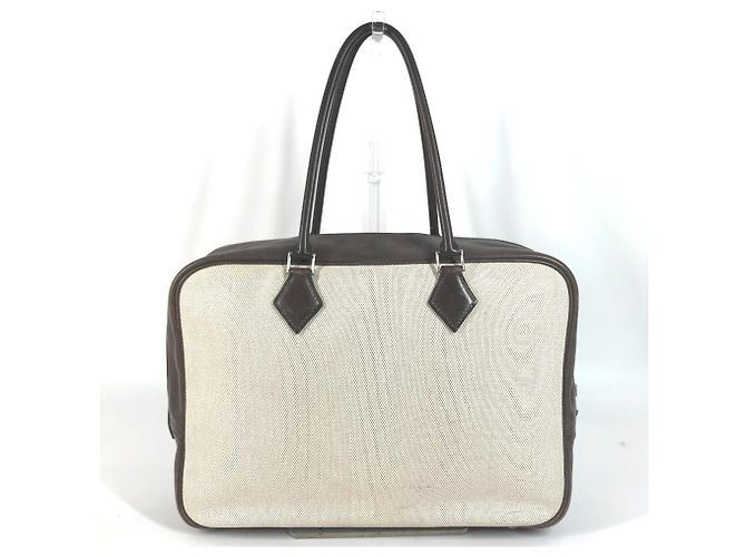 Hermès Saco Tote HERMES Plume 32 Marrom Bege
