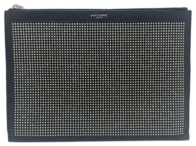 Sac Second à clous Saint Laurent Noir