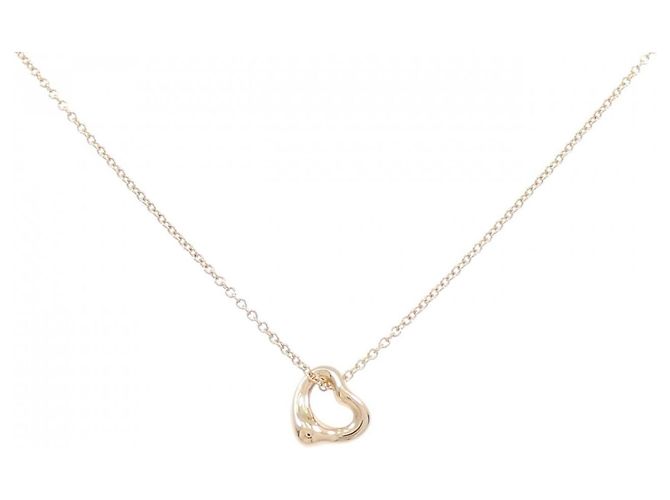 Elsa Peretti Tiffany & Co Collar Tiffany Open Heart en oro rosa (18K)