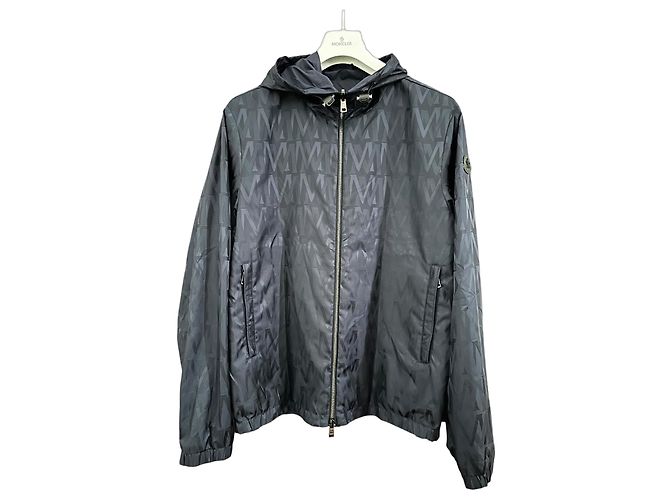 Giacca Moncler con monogramma Dark blue