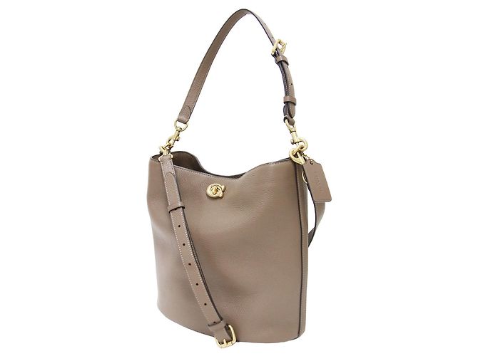 Borsa a secchiello morbida Willow COACH Marrone