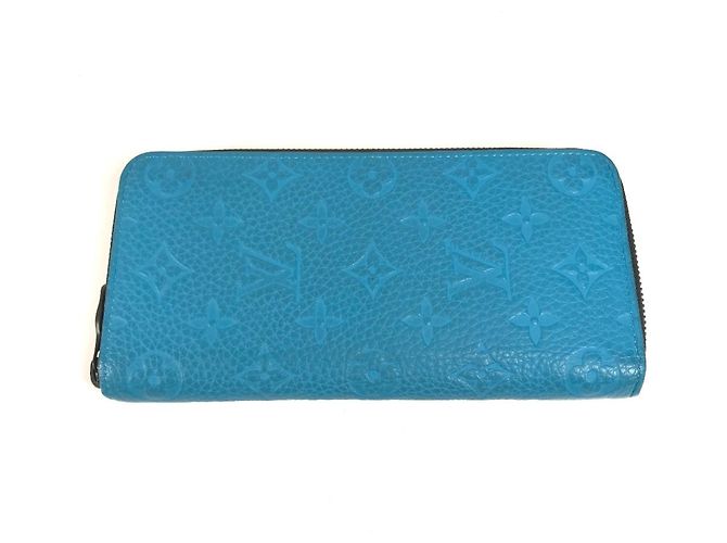 Cartera larga Louis Vuitton Taurillon Blue Azul
