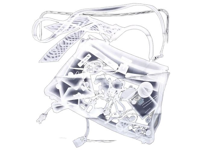 Hermès Foulard in seta multicolore Hermes
