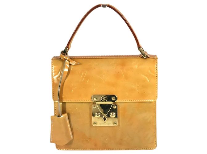 Louis Vuitton Monogram Vernis Spring Street Handtasche Grau