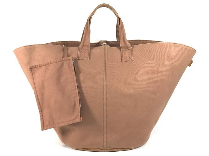 Hermès Bolsa Hermes Panier de Plage GM Marrom