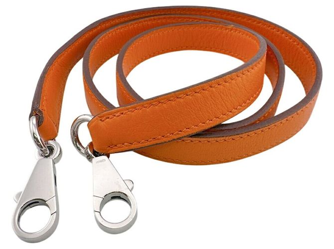Hermès Tracolla in pelle arancione Hermes