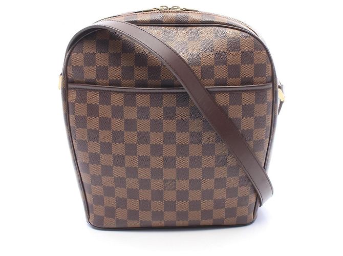 Louis Vuitton Ipanema GM Damier Ebene Shoulder Bag Brown
