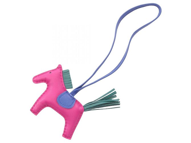 Hermès Hermes Rodeo PM Handbag Charm Rosa Blu Verde