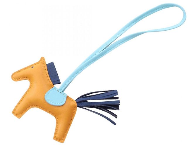Hermès Hermes Rodeo PM Handbag Charm Marrone Blu Blu navy